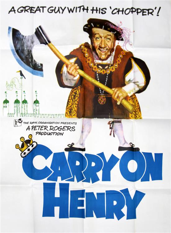 Two British three-sheet film posters, 77 x 39.5in.